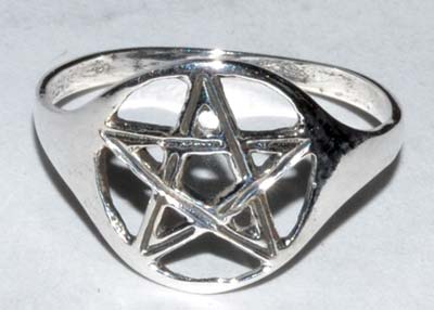 Pentagram size 8 sterling
