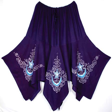 Celtic Moon Long Skirt purple